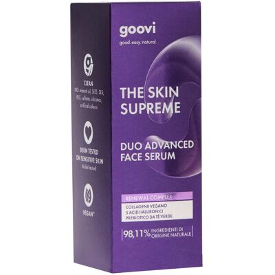 THE GOOD VIBES COMPANY Srl Goovi The Skin Supreme Duo Advanced Siero Viso, 30 ml THE GOOD VIBES COMPANY Srl Goovi The Skin Supreme Duo Advanced Siero Viso, 30 ml