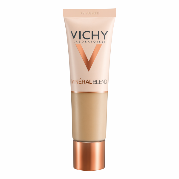 l'oreal vichy minéralblend fondotinta liquido idratante colore 09 agate 30ml - copertura naturale e idratazione per una pelle perfetta