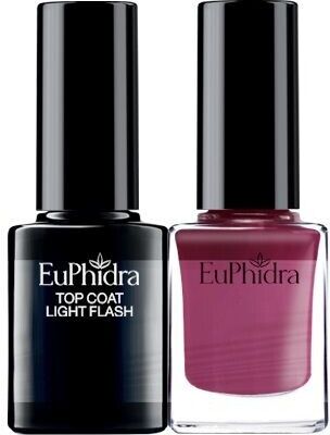 zeta farmaceutici spa euphidra smalto semipermanente+ top light flash sp02 10ml - effetto gel color locked-in