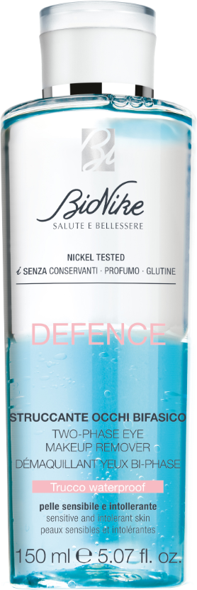 Bionike - Linea Defence Detergenza Lozione Bifasica Struccante Occhi 150 ml