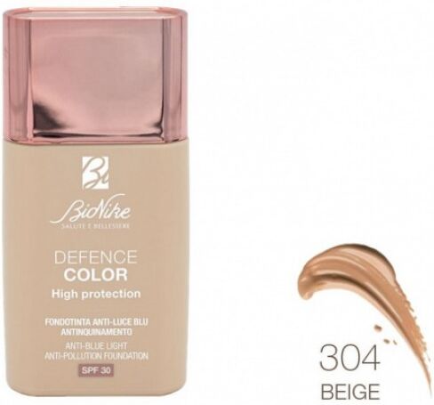 Bionike - Defence Color High Protection 304 Beige 30 ml, Crema ad Alta Protezione SPF 30 per Pelle Ipersensibile