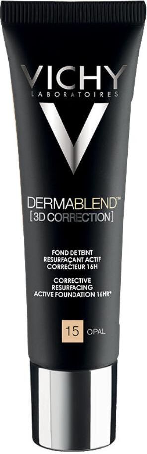 L'Oreal Vichy Dermablend 3D Fondotinta Coprente Per Pelle Grassa Con Imperfezioni Tonalità 15 30ml