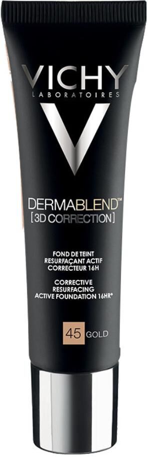 Vichy Dermablend 3D Fondotinta Coprente Per Pelle Grassa Con Imperfezioni Tonalità 45 30ml