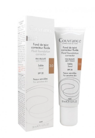 Avene Couvrance Fondotinta 03 Sabbia 30ml - Perfezione Naturale per un Incantevole Viso, Makeup Liquido