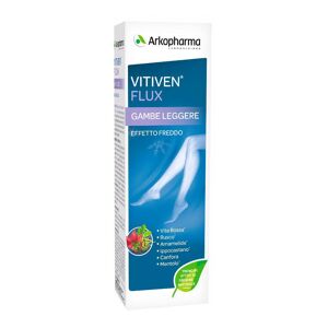 Arkofarm Srl Vitiven Flux Gel Effetto Ghiaccio 150ml - Gel per Gambe Stanche e Pesanti