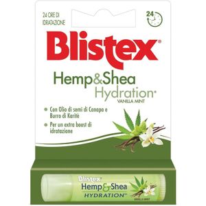 Consulteam Srl Blistex Hemp And Shea Hydration 4,25g - Balsamo Labbra Idratante Menta e Vaniglia