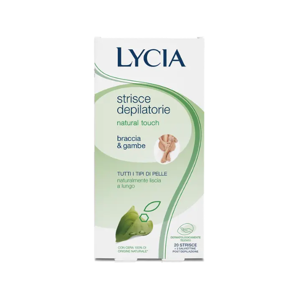 perfetti lycia lycia natural touch 20 strisce depilatorie gambe braccia