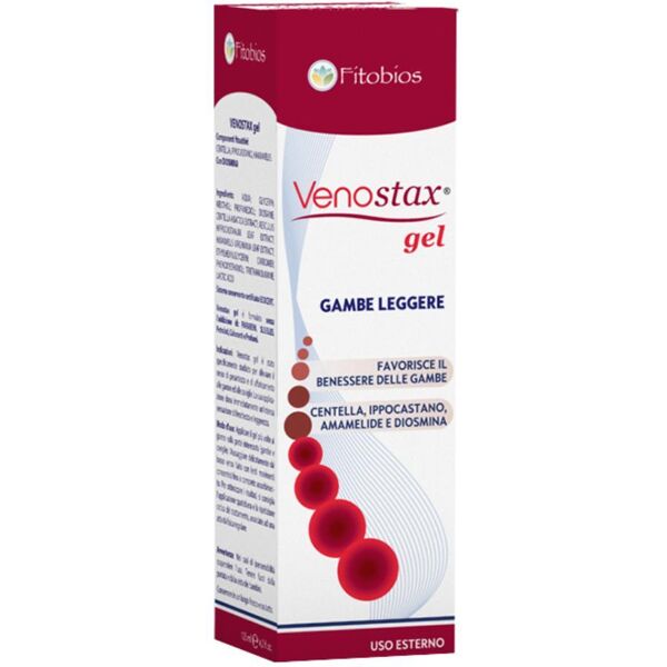 fitobios srl venostax gel gambe pesanti 125ml - trattamento lenitivo per il benessere vascolare