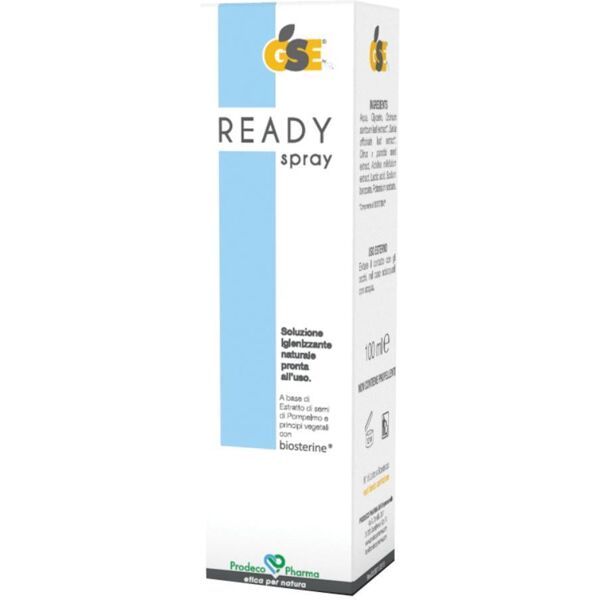 prodeco pharma srl gse ready spray igienizzante 100ml - soluzione naturale con estratto di semi di pompelmo e biosterine