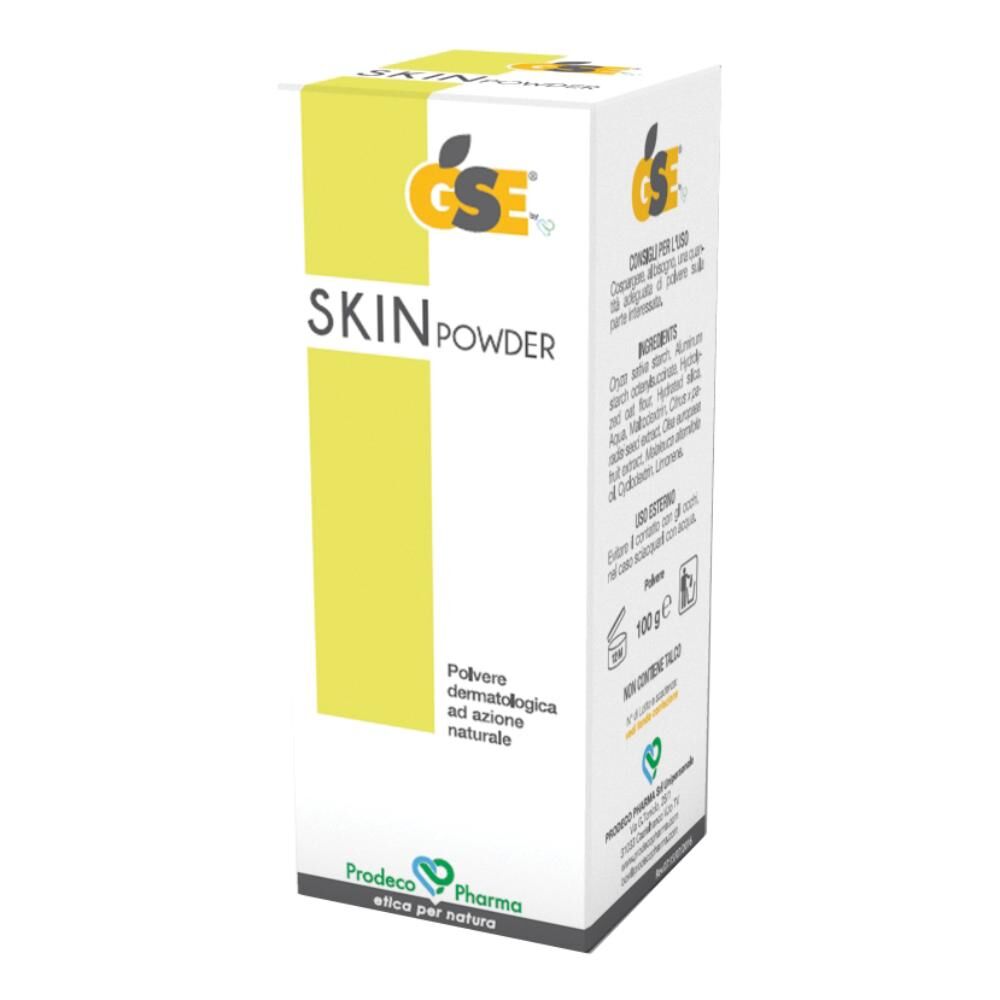 prodeco pharma srl gse skin powder polvere 100g - polvere dermatologica all'estratto di semi di pompelmo per affezioni cutanee