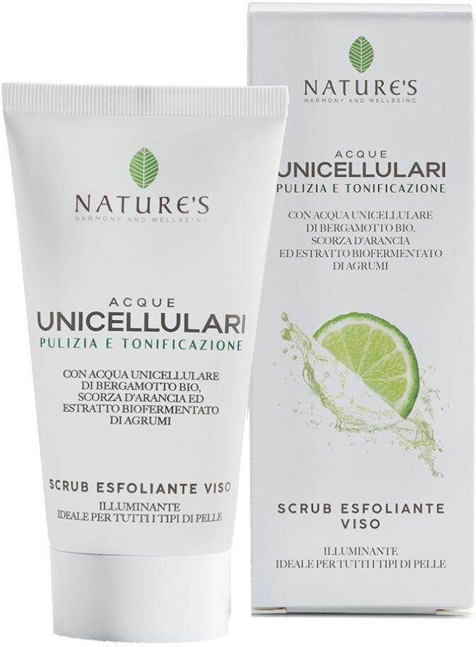 bios line spa nature’s acque unicellulari scrub esfoliante viso 50ml - pulizia profonda e rigenerazione della pelle