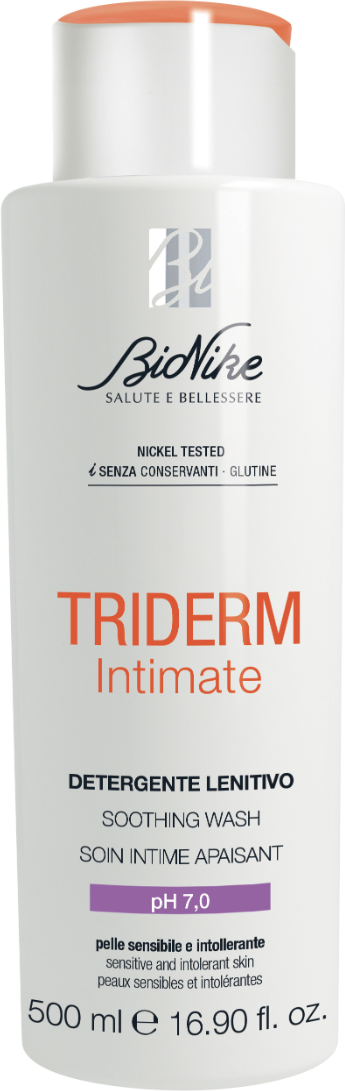 TRIDERM INTIMATE DETERGENTE LENITIVO PH 7.0 BIONIKE 500ML OS - Detergente delicato per l'igiene intima