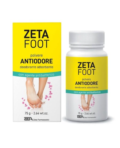 Zeta Farmaceutici Spa Zeta Foot - Polvere Antiodore Deodorante 75g - Protezione Contro i Cattivi Odori