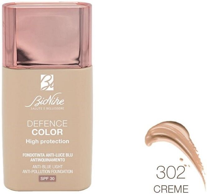 Bionike - Defence Color High Protection 302 Creme, Crema ad Alta Protezione SPF 30 per Pelle Ipersensibile, 30ml