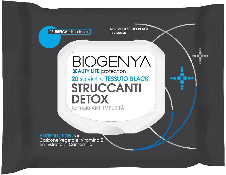 Alsipharma Srl Diva - Biogenya beauty 20 salv. tessuto black struccanti detox