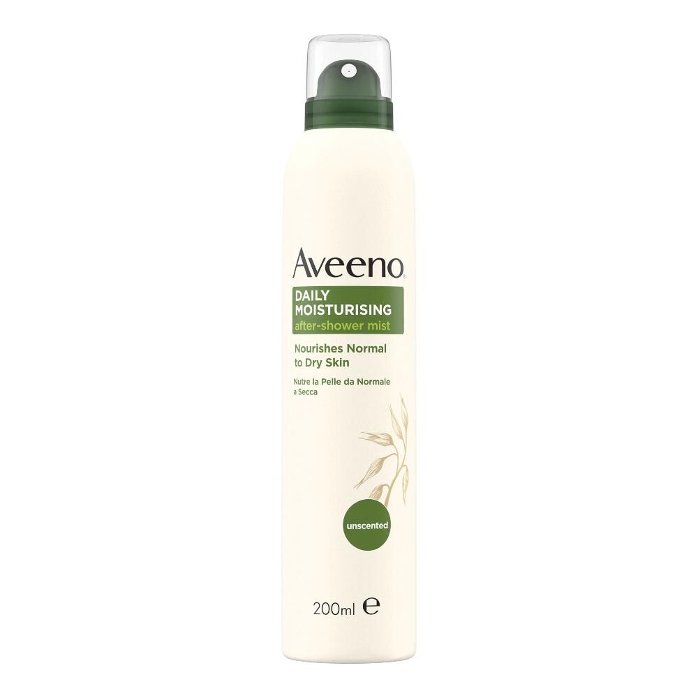 Johnson & Johnson Aveeno Spray Dopo Doccia Promo 200ml - Idratante e Lenitivo per una Pelle Sana