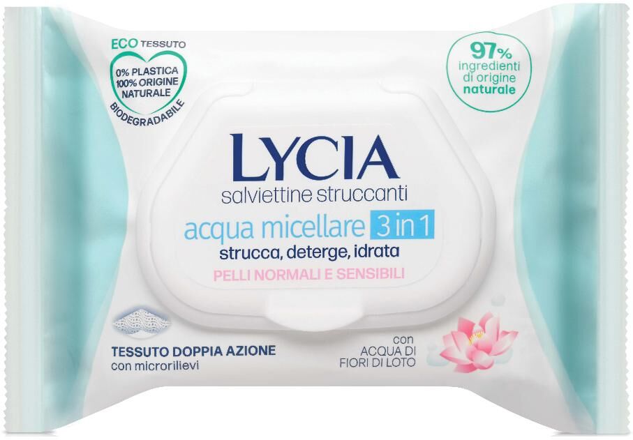 Sodalco Srl LYCIA Salviette Struccanti Acqua Micell.20pz