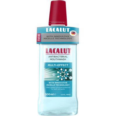 NATURWAREN ITALIA Srl LACALUT Collutorio Antibatterico Micellare Multi-Effect 500ml, Collutorio Per Igiene Orale Completa, Combatte la Placca NATURWAREN ITALIA Srl LACALUT Collutorio Antibatterico Micellare Multi-Effect 500ml, Collutorio Per Igiene Orale Completa, Combatte la Placca