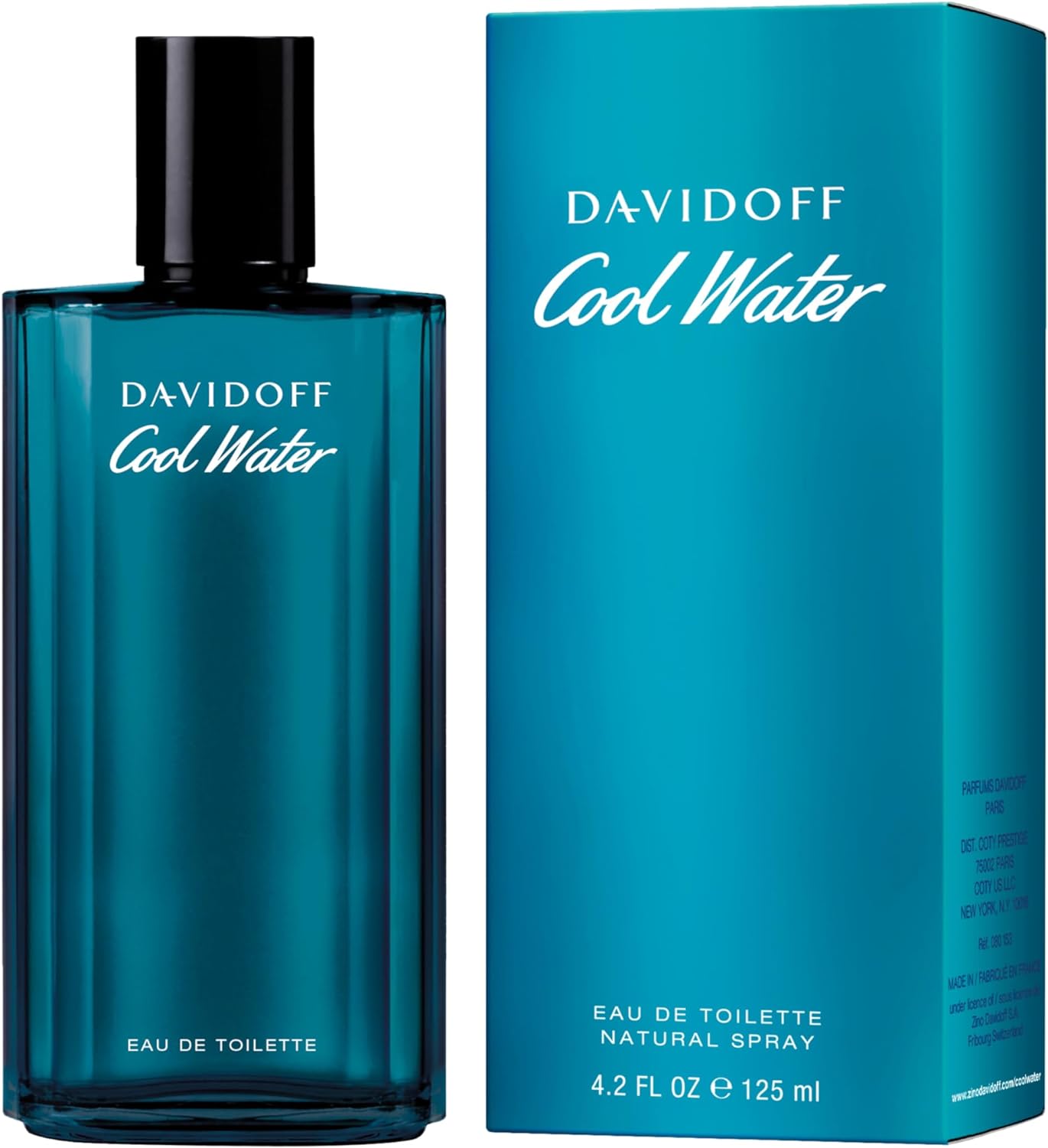 Davidoff Cool Water Eau De Toilette 125 ml - Profumo da Uomo Fresco e Aromatico