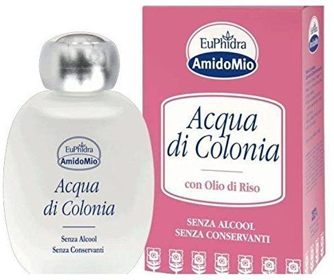 Zeta Farmaceutici Spa Euphidra Amidomio - Acqua di Colonia Profumata Pelli Sensibili 100ml, Fragranza Delicata e Senza Irritazioni