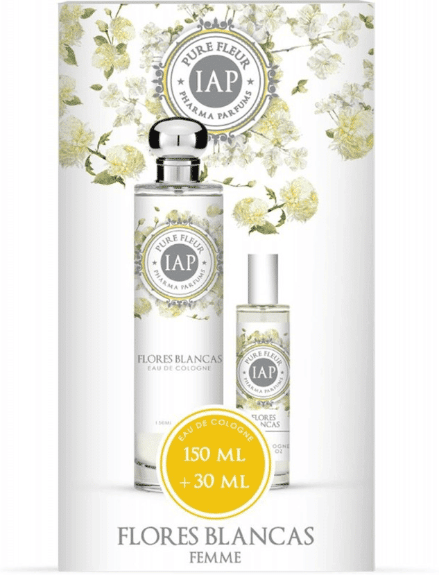 Iap Pharma Parfums Srl Iap Pharma Cofanetto Duplo Pure Fleur Eau De Cologne Flores Blancas 150ml + 50ml - Acqua Di Colonia Per Uomo