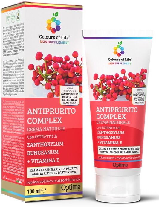 Optima Naturals Srl Colours Of Life Skin Supplement - Antiprurito Complex Crema Corpo 100 ml