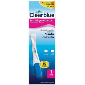 PROCTER & GAMBLE SRL Clearblue - Test di Gravidanza Rilevazione Rapida 1 Test - Sicuro e Affidabile PROCTER & GAMBLE SRL Clearblue - Test di Gravidanza Rilevazione Rapida 1 Test - Sicuro e Affidabile
