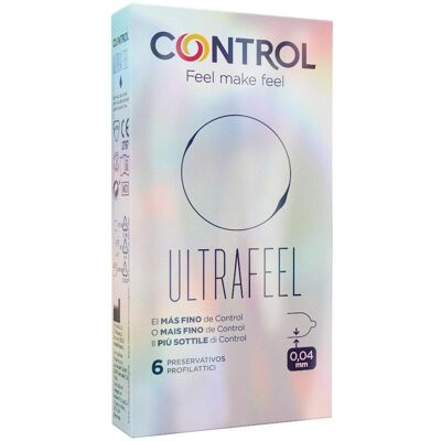 THERAS CONSUMER HEALTH Srl Control Finissimo Ultrafeel 6 Pezzi - Preservativi Ultra Sottili per Massima Sensibilità e Piacere THERAS CONSUMER HEALTH Srl Control Finissimo Ultrafeel 6 Pezzi - Preservativi Ultra Sottili per Massima Sensibilità e Piacere
