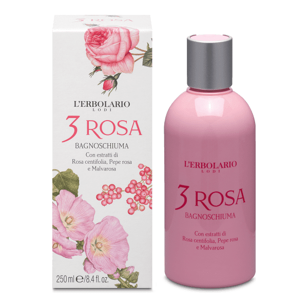 l'erbolario srl l'erbolario - 3 rosa bagnoschiuma 250 ml