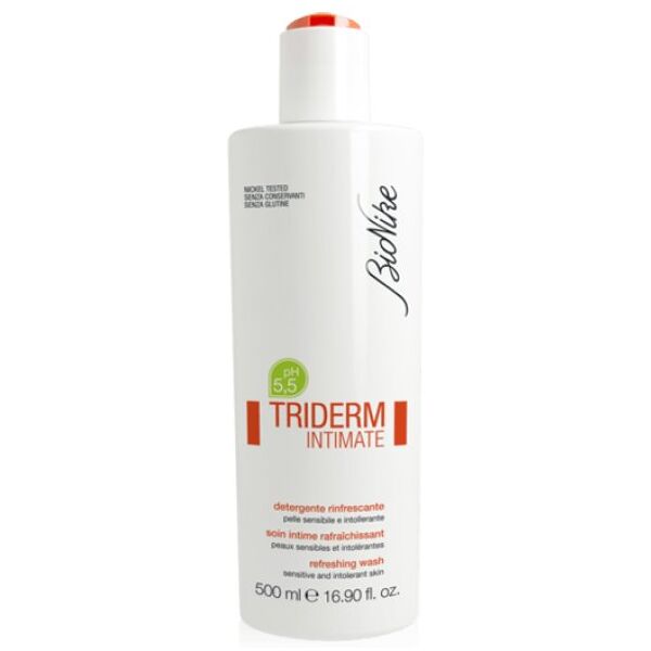 triderm intimate detergente rinfrescante ph 5.5 bionike 500ml - detergente delicato per l'igiene intima quotidiana