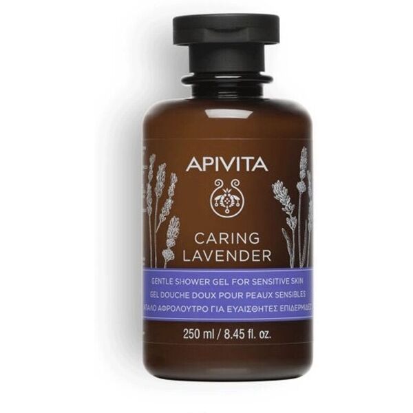 apivita sa apivita gel doccia delicato pelli sensibili con lavanda 250ml - detergente idratante naturale