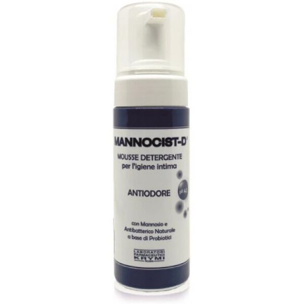 polifarma benessere mannocist-d mousse detergente antibatterica 150ml - igiene intima protettiva