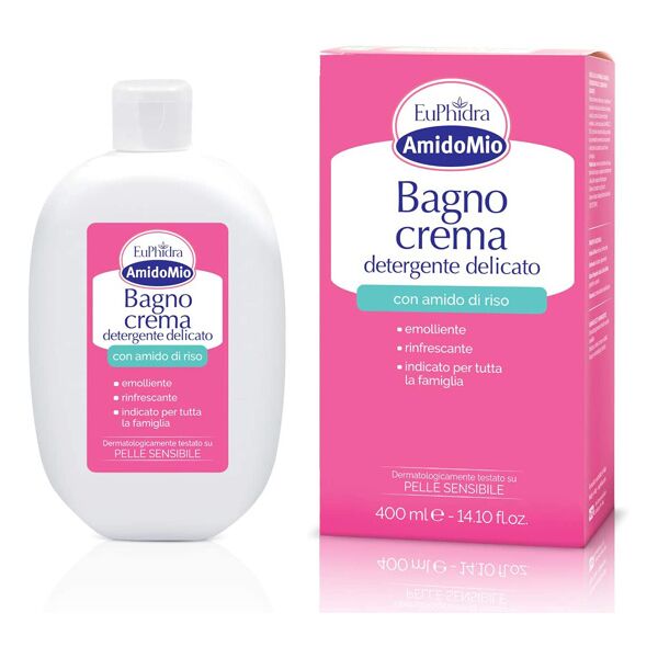 zeta farmaceutici spa euphidra amidomio - bagno crema detergente delicato pelli sensibili 400ml, protezione e cura per la tua pelle.