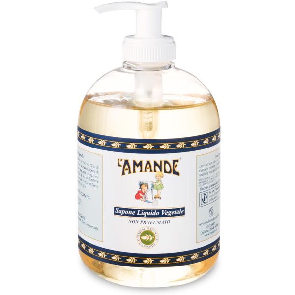 l'amande srl l'amande linea marsiglia sapone liquido idratante senza profumo 500ml