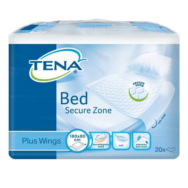 essity italy tena bed traversa plus 80x180cm 20 pezzi - protezione impermeabile per letti e materassi