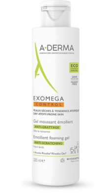 pierre fabre exomega control gel 2in1 200ml - detergente idratante per pelli secche e sensibili di a-derma