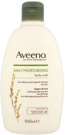 johnson & johnson aveeno daily moisturising bagno doccia idratante 500 ml