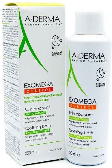 aderma (pierre fabre it.spa) a-derma exomega control bagno lenitivo - cura idratante per la pelle sensibile - 250 ml