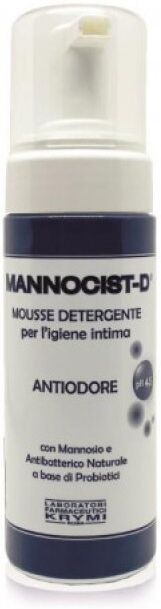 polifarma benessere mannocist-d mousse detergente antibatterica 150ml - igiene intima protettiva