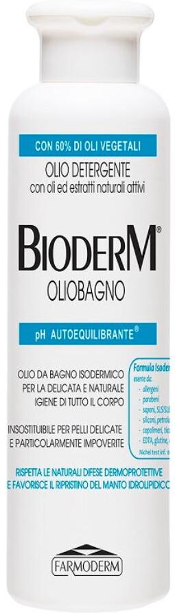 farmoderm srl bioderm olio bagno 250ml