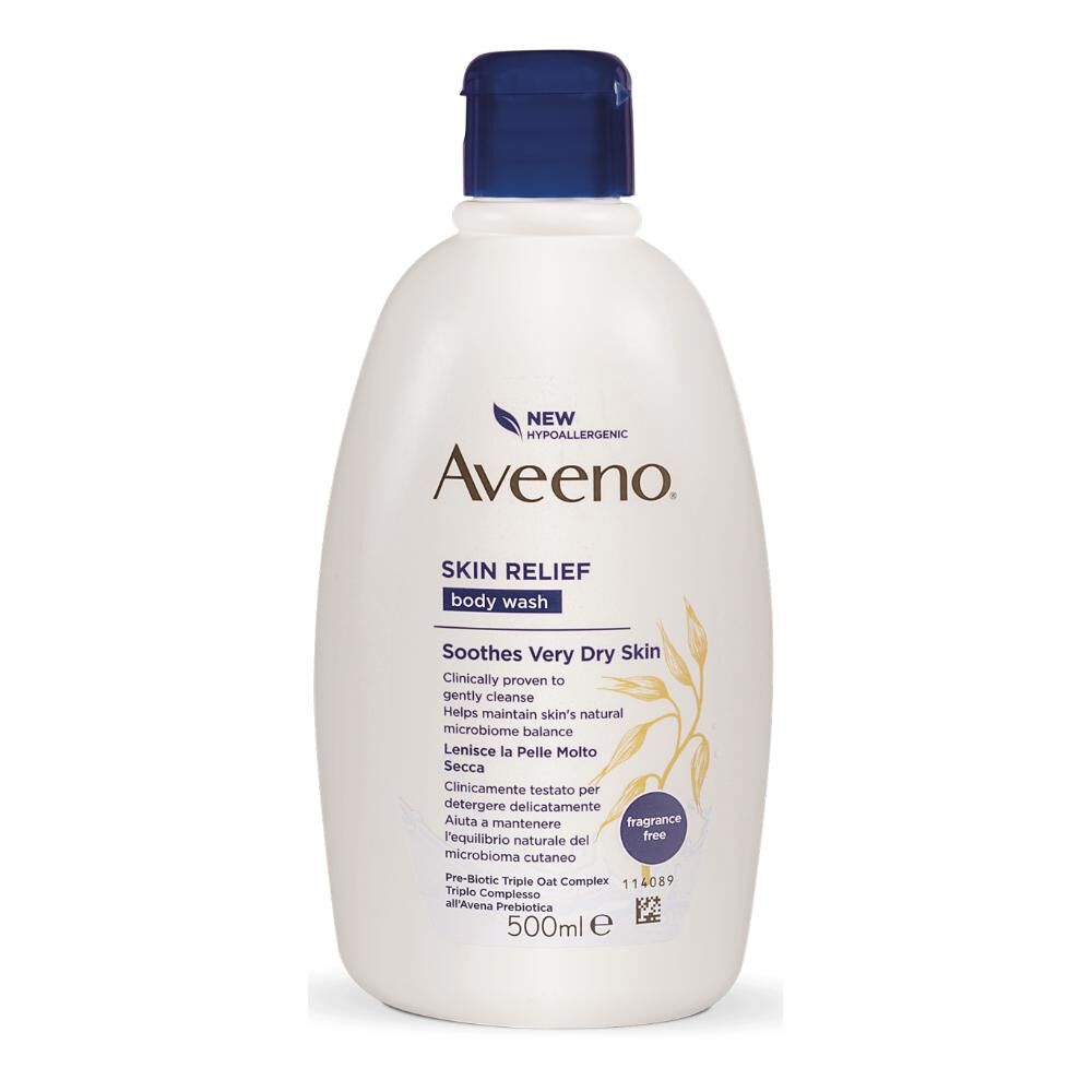 johnson & johnson spa aveeno - skin relief bagno doccia 500 ml