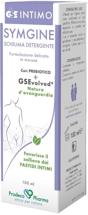 prodeco pharma srl gse intimo symgine schiuma detergente intima 100ml - delicatezza e benessere con estratti vegetali