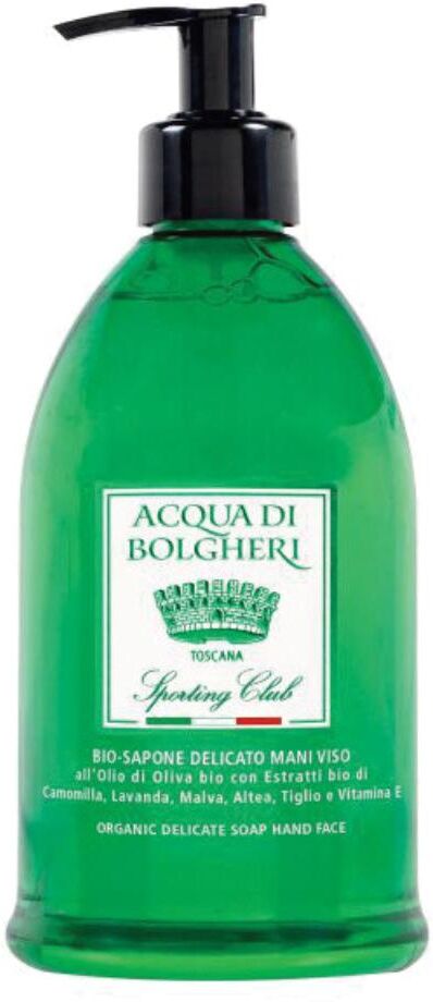 acqua di bolgheri srl acqua di bolgheri bio sapone delicato mani viso sporting club 500ml - puro benessere per la tua pelle