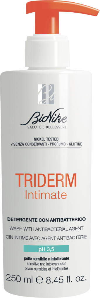 Triderm Intimate Detergente Antibatterico pH 3.5 Bionike 250ml - Detergente delicato per l'igiene intima