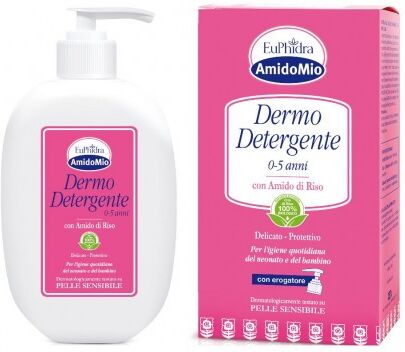 Zeta Farmaceutici Spa EuPhidra - Dermo Detergente Delicato Pelli Sensibili 0-5 Anni 400m, Pulizia Dolce e Sicura per la Pelle dei Bambini.