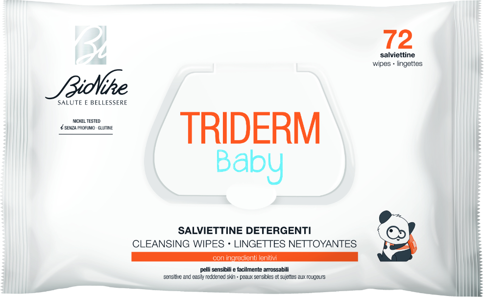 TRIDERM BABY SALVIETTINE DETERGENTI BIONIKE 72 PEZZI - Delicata Pulizia per il Tuo Bambino