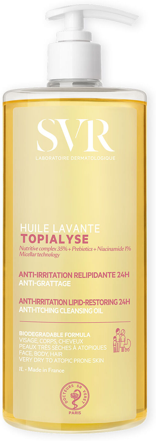 SVR Topialyse Olio Lavante 1 Litro - Detergente Relipidante Anti-Irritazioni