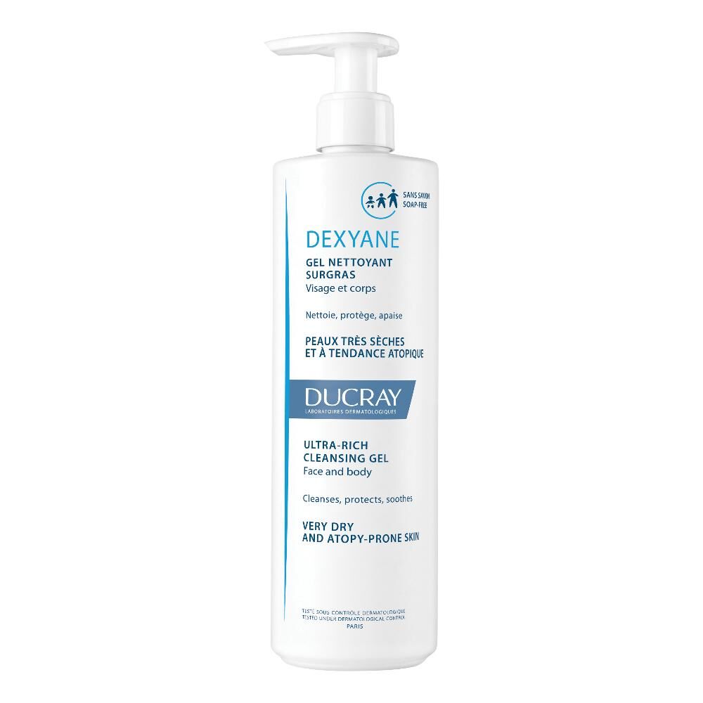 Ducray Dexyane Detergente 400ml - Detergente Lenitivo per Pelle Sensibile e Irritata