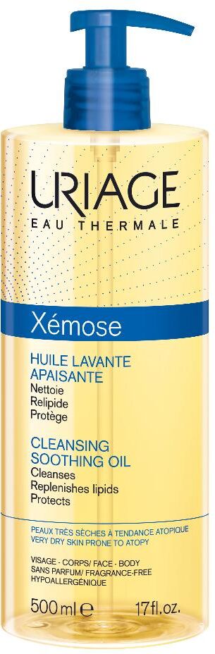 Uriage Xemose - Olio Lavante Lenitivo 500ml, Detergente Idratante per Pelle Secca e Sensibile