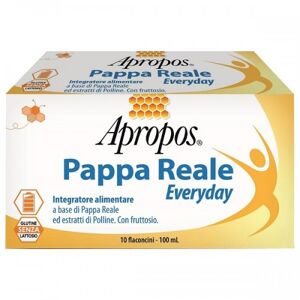 Desa Pharma Srl Apropos Pappa Reale Everyday 10 Flaconcini da 10ml - Integratore Alimentare con Pappa Reale e Polline